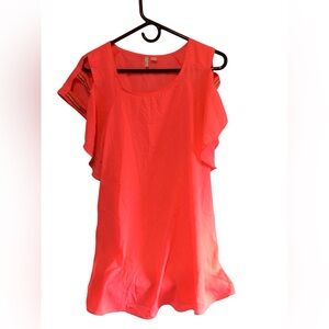 EUC....Womens Darling Cato Hot pink/Mango blouse. Size 18/20